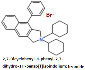 CAS#2,2-Dicyclohexyl-4-phenyl-2,3-dihydro-1H-benzo[f]isoindolium; bromide